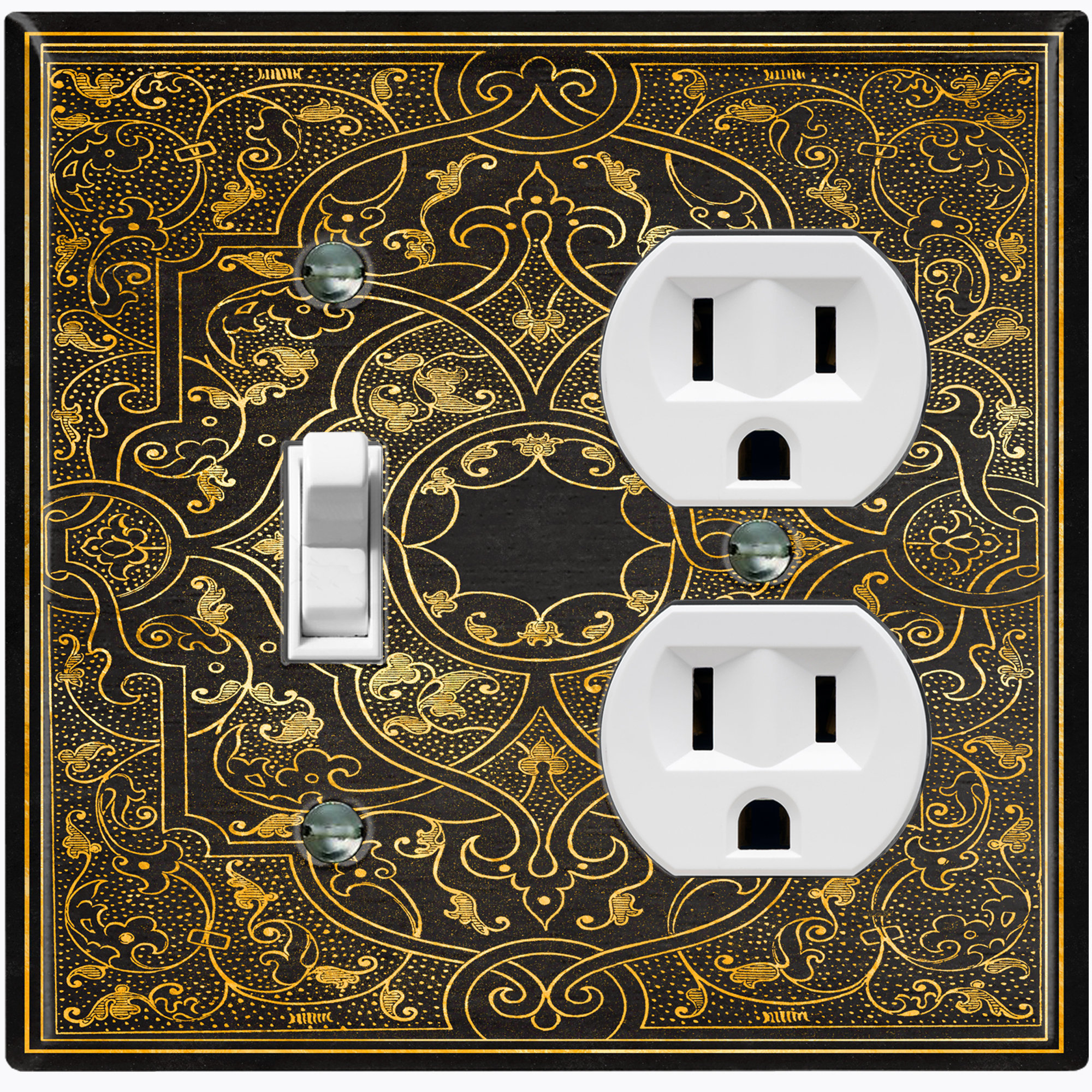 WorldAcc 2 Gang Standard Combination Wall Plate Wayfair