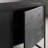Solid Ash Wood Black Console Cabinet