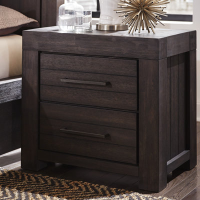 68.58cm W Solid Wood Bedside Table