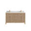 Meuble-lavabo double 60 po avec plateau en quartz Sonoma