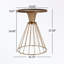 table de patio ronde avec base en métal