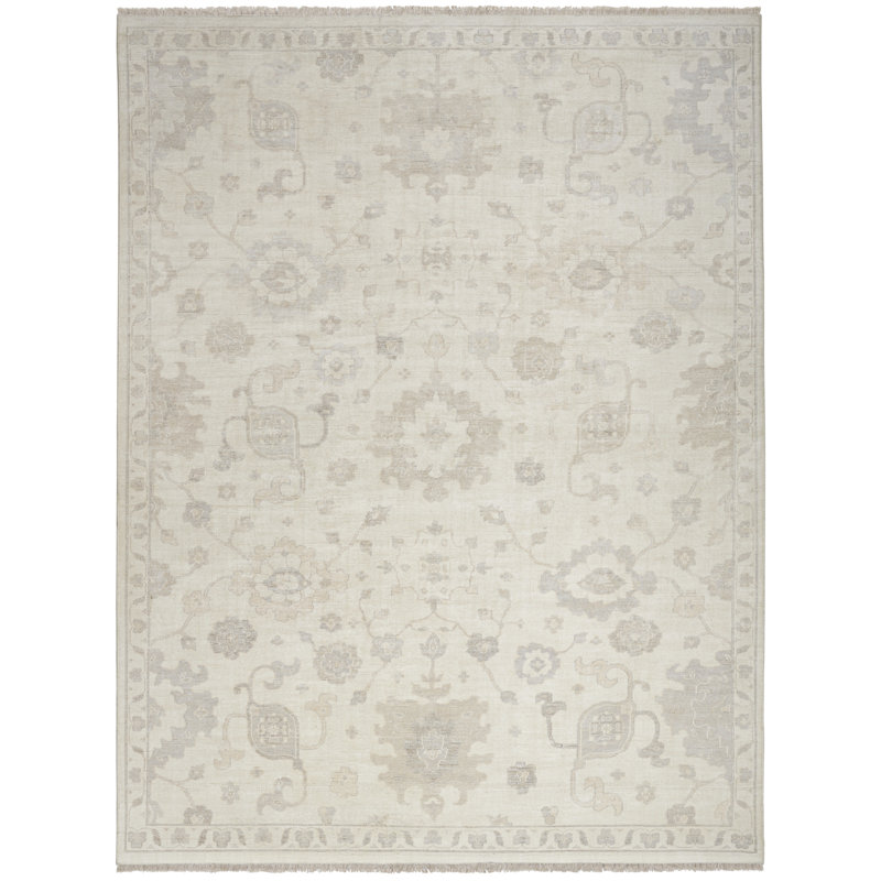 Nourison Aldora 8'6" x 11'6" Ivory Grey Vintage Indoor Rug, Rectangle 8'6" x 11'6"