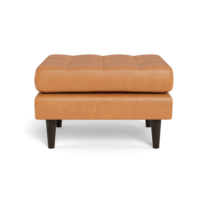 Repose-pieds en cuir Jackie, Hudson Lager