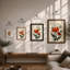Three Gerbera Bloom Botanical - Framed Print-1517583961-1517583960