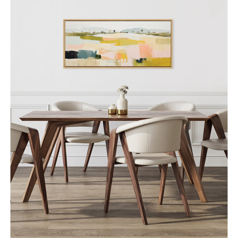 Reproduction d'art sur toile encadrée "Quaint Vista I" par Amy Lighthall, H 18 po x l 40 po