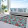 Machine Washable Indoor/Outdoor Christmas Nutcracker Xhevrie Teal Rug