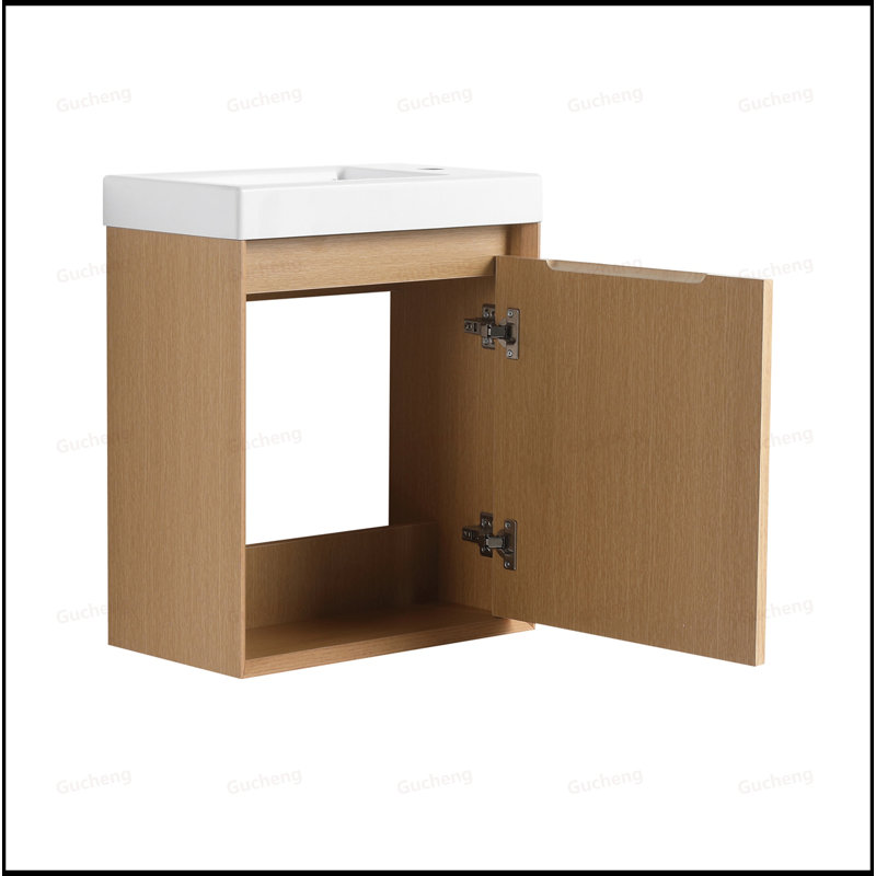 Meuble-lavabo flottant 18,5 pouces avec lavabo en résine