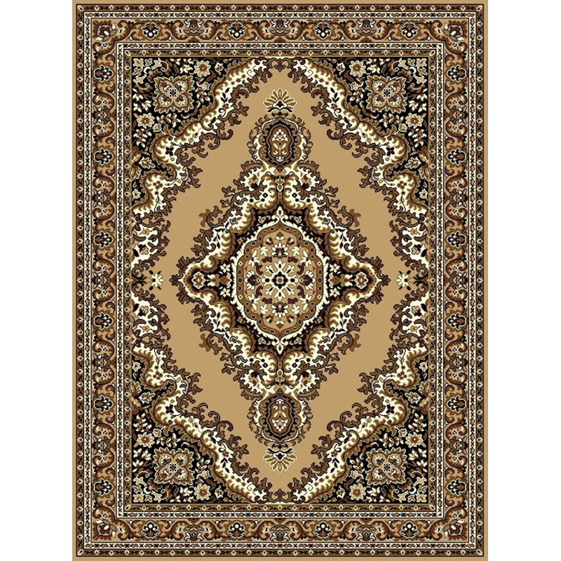 Tapis décoratif Touffeté brun/noir Leeman, 8 pi x 11 pi