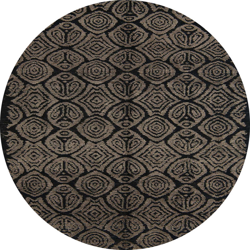 Tapis abstrait abstrait moderne, Rond 8 pi