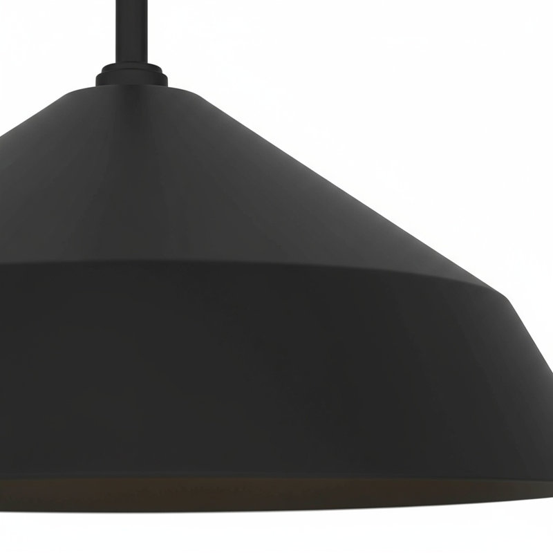 Luminaire suspendu à DEL 14 pouces intégré noir | 5 CCT sélectionnable, H 6,38 po x l 14 po x P 14 po
