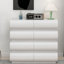Commode 8 tiroirs pour chambre à coucher, commode sans poignée, commode moderne 8 tiroirs avec rangement large-2139026771