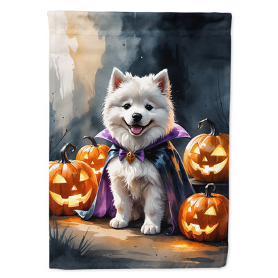 Puppy Halloween House Flag