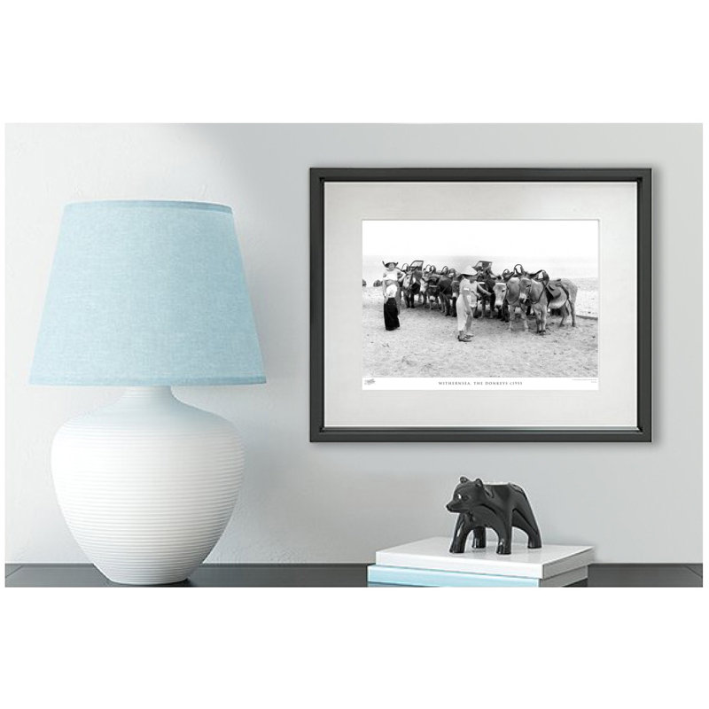 Withernsea, The Donkeys C1955 by Francis Frith - Single Picture Frame Print, 40cm H x 50cm W x 2.3cm D