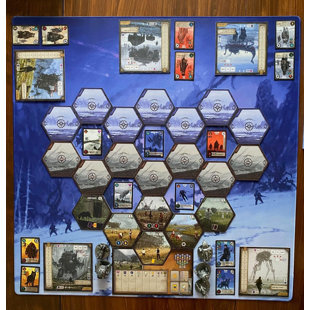 Tapis de jeu Stonemaier Games Expeditions | 35,4 po x 35,4 po | avec bords à double couture