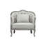 Fauteuil demi-tonneau avec coussin, fauteuil d'appoint Agatho-709938528