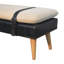 Banc en bois massif avec garniture cloutée-1441416910