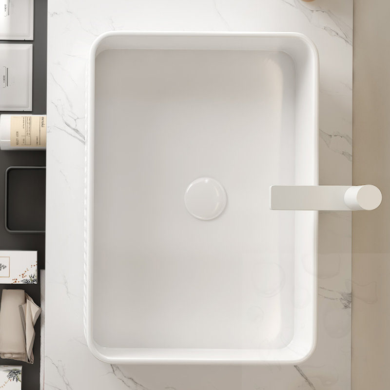 Rectangular Ceramic Bathroom Sink