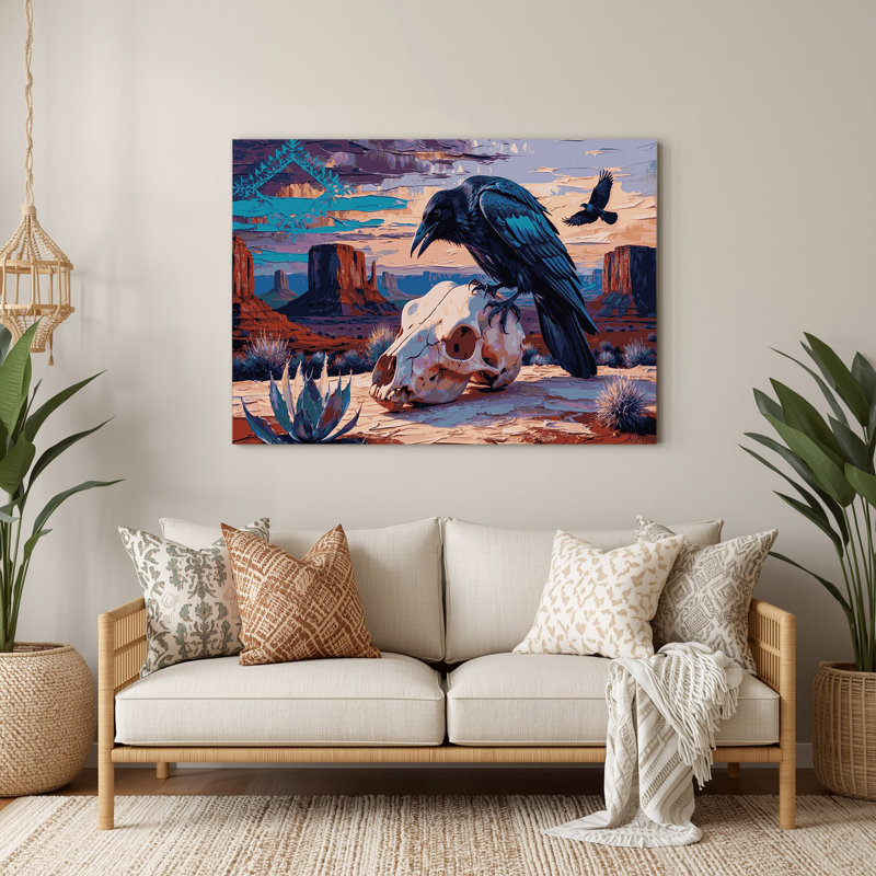 «Southwestern Animals», art mural en métal mauve 45, H 24 po x l 36 po