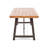 Outdoor Acacia Wood Metal Base Dining Table, Teak, Outdoor Dining