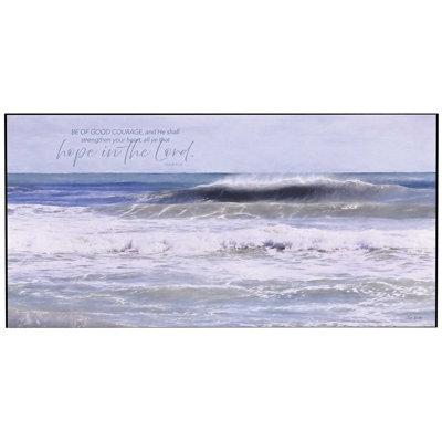 Plaque murale «Ocean Wave Good Courage»
