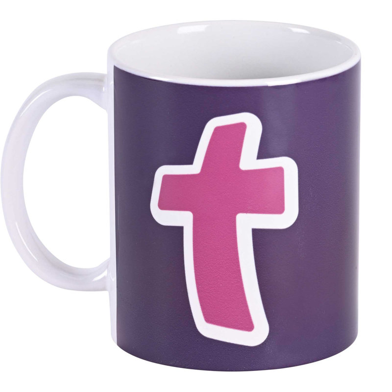 Grande tasse en céramique rose 11 oz