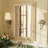 Amara Tempered Glass and Aluminum Alloy Framed French Cleat Mounted Wall Mirror-434510285-440482521