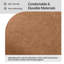 Repose-pieds en chenille Mid-Century moderne avec plateau en bois et rangement réversible 37,25 po Lessman-476403710