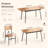 Deyton Modern 7-Piece Rectangular Expandable Dining Set with Wood Chairs, 63'' Table-2044475280