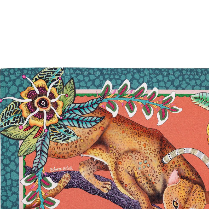 Monkey Tales Napkins, Coral