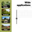 Fence with Post Segment Outdoor Barrier Garden Terrace Divider Boundary-322646868-322646893
