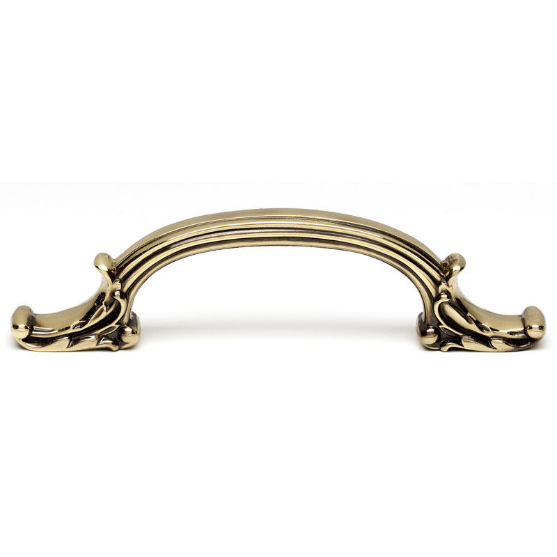 Poignée arquée Ornate, Antique poli