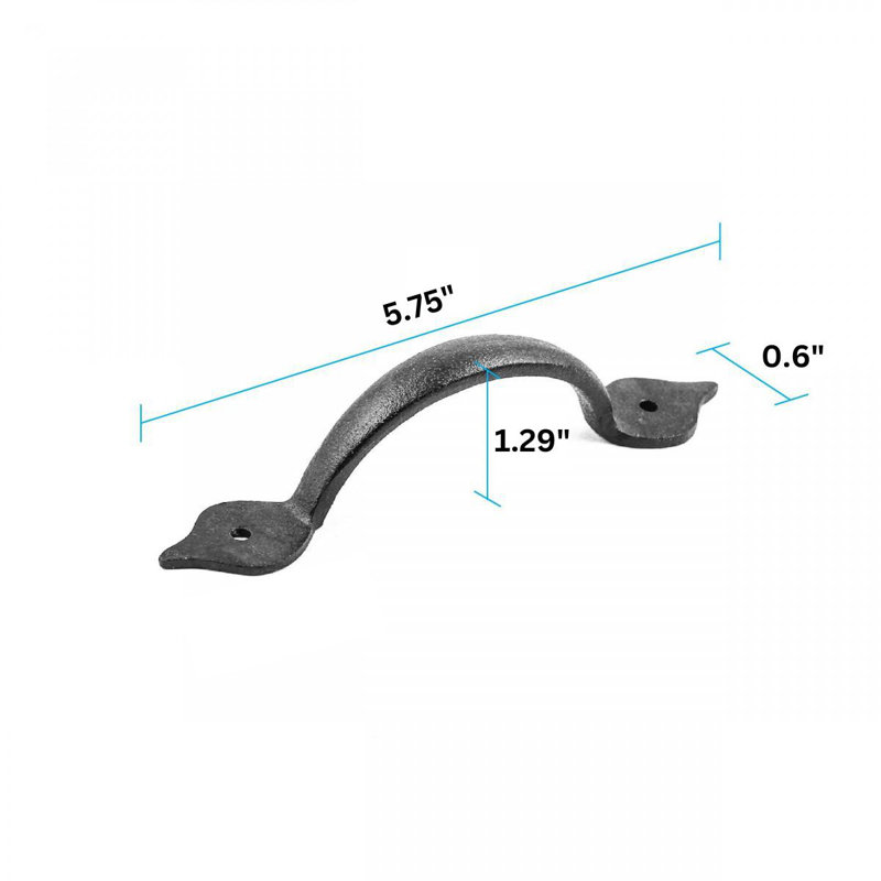 Spear Wrought Iron Door or Drawer Pull
