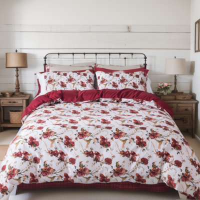 Polyester Floral Duvet Cover