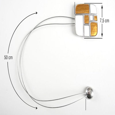 Zearing Fabric 10cm Curtain Tieback