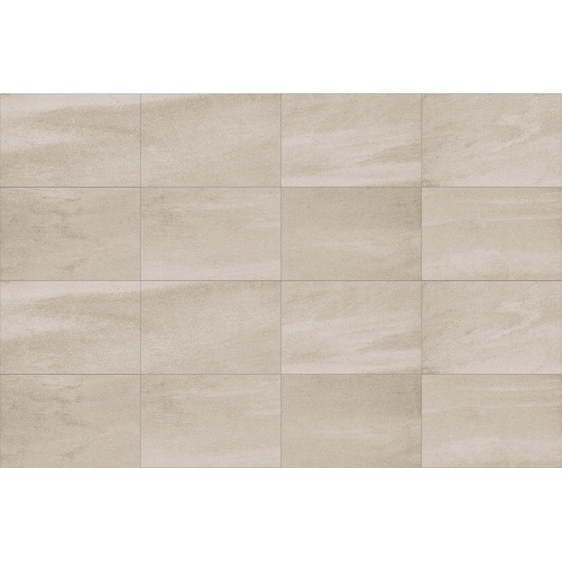 Carreau de mur et de sol en béton 12 po x 24 po, Beige