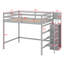 Lit mezzanine avec garde-robe et escalier de rangement intégrés-1266706504