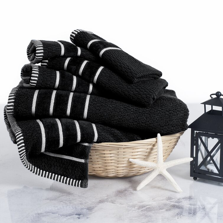 Gracie Oaks Jaiel 6-Piece Cotton Towel Set - with 2 Bath Towels, 2