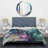 Green Purple Marbled Symphony - Abstract Marble Duvet Cover Set - Microfiber Polyester-1583465200