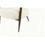 Chaises d'appoint modernes, structure en métal blanc, chaise longue compacte pour la maison