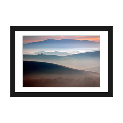 « bella val d », orcia, tuscany, italie», reproduction de photo sur toile