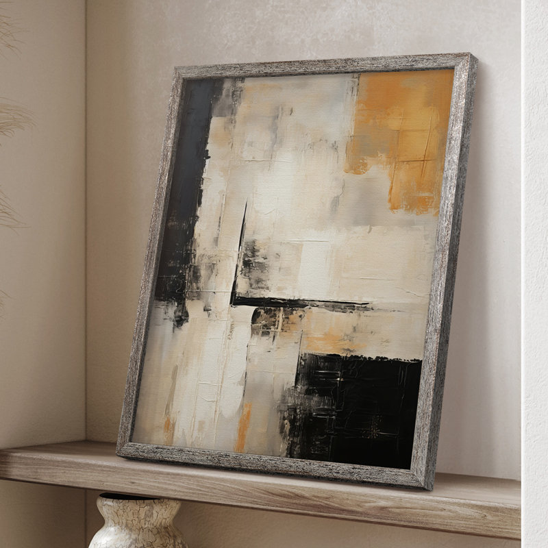Reproduction encadrée ABSTRACT Series CCCCLX - bois massif, H 11 po x l 9 po