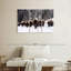 Bison Herd In Winter, reproduction d'art sur toile-45240772