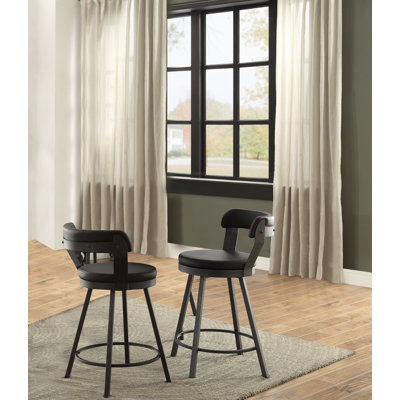 Laub Swivel Upholstered Counter Stool