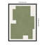 «Green Geometric Form» par Vitor Costa, reproduction d'art encadrée sur bois-399211342-399211341
