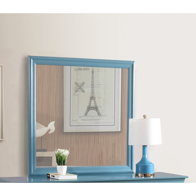 Miroir Glory Furniture Louis Phillipe G3180-M, bleu sarcelle