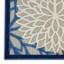 Tapis d'intérieur / extérieur à motif floral bleu / gris Ciann-907615652
