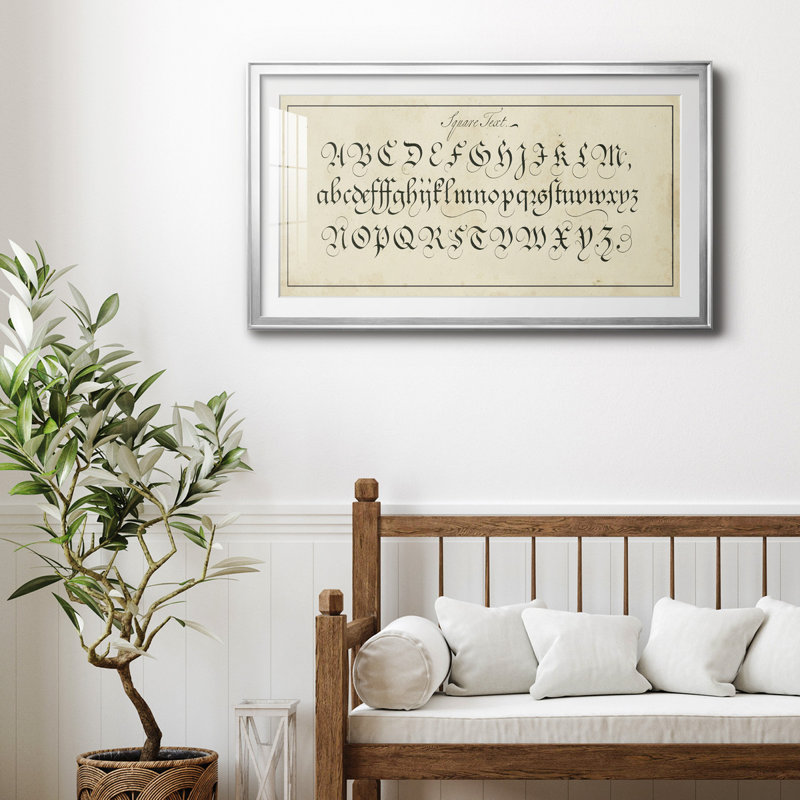 " Manuscript Sampler III ", 10.5" H x 18.5" W x 1" D, Silver
