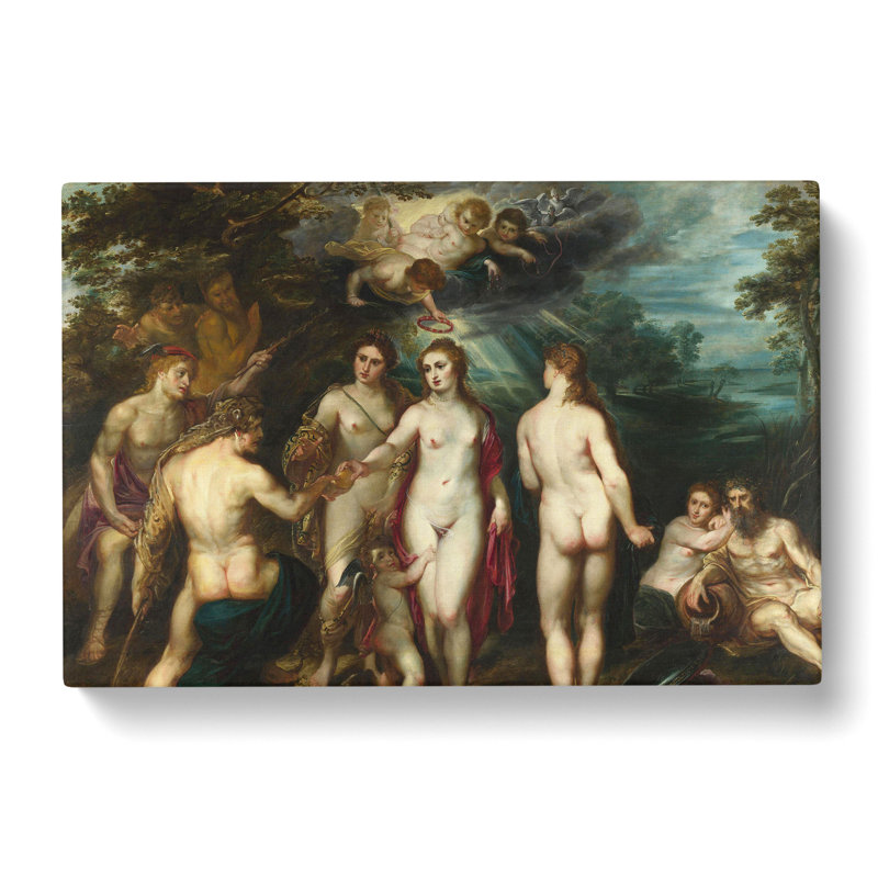 Judgement Of Paris by Peter Paul Rubens - Wrapped Canvas Painting, 35cm H x 50cm W x 3cm D