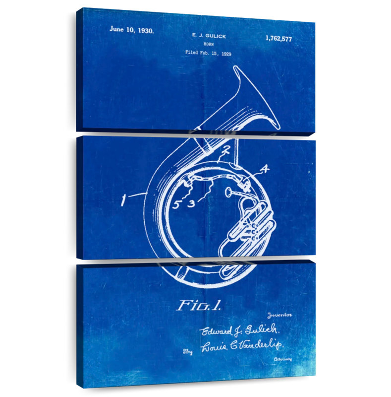 Affiche «Faped Blueprint Sousaphone Laelle», H 57 po x l 36 po