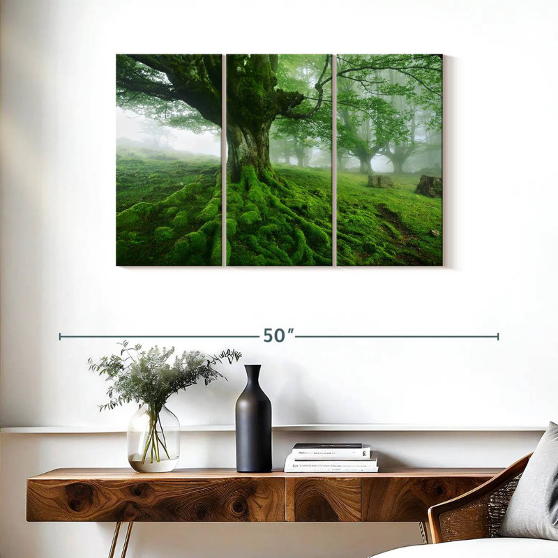 Harnek Mossy Tree, 24" H x 38" W